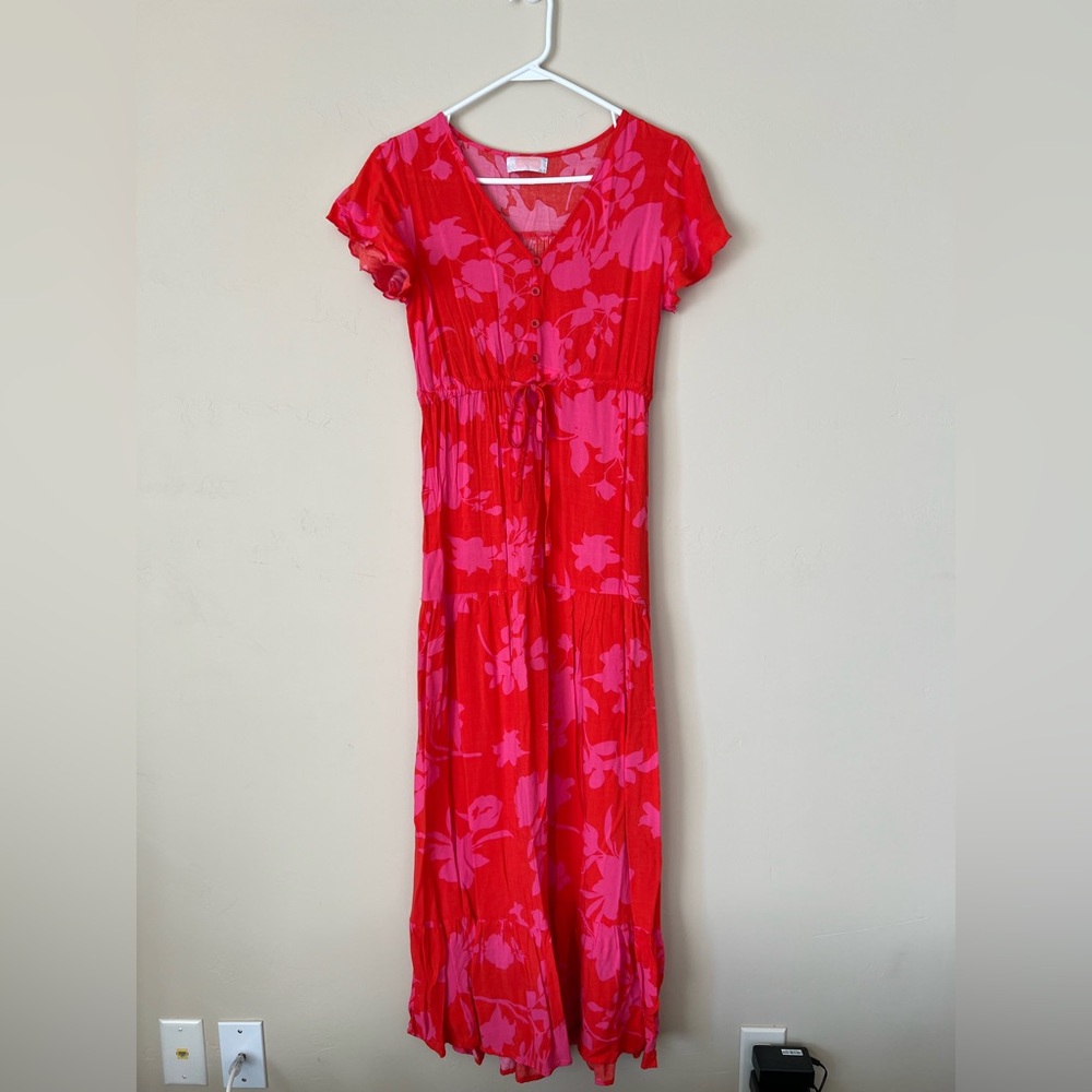 C+D+M Floral Tiered Maxi Dress - Picture 3 of 8